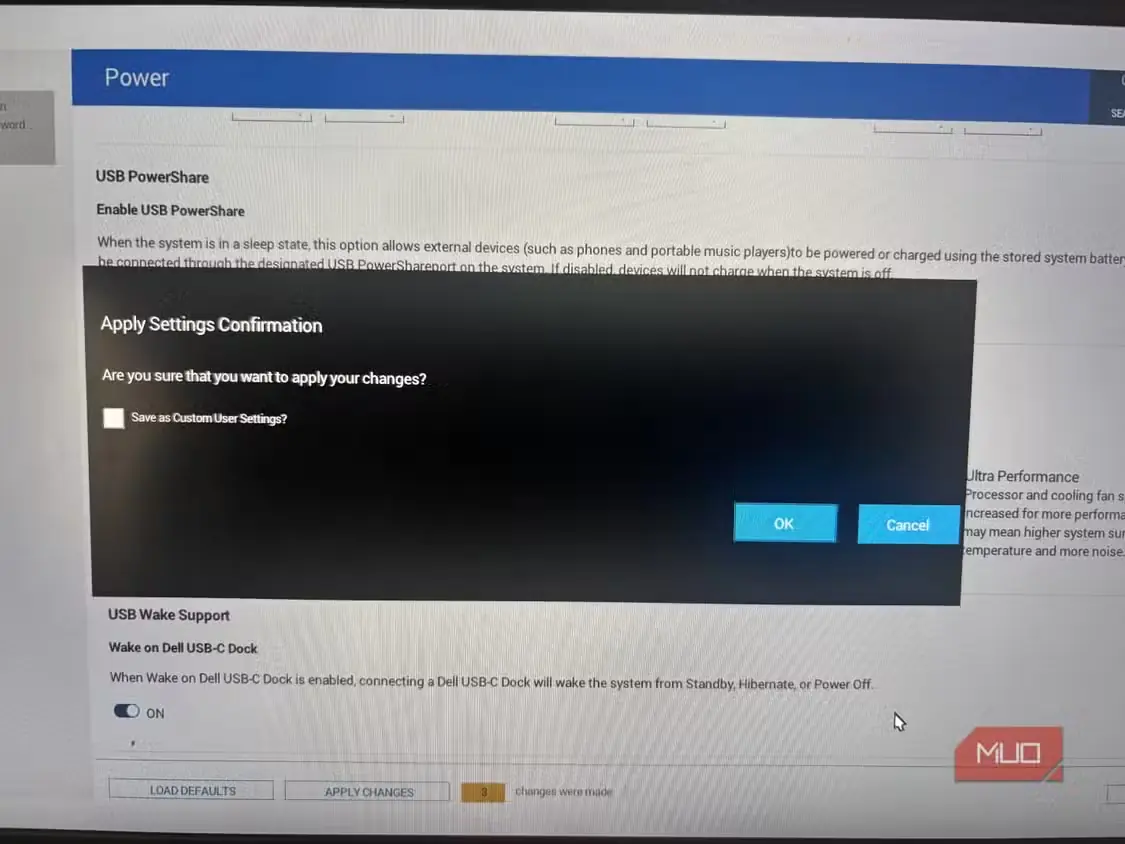 ذخیره تنظیمات BIOS روی لپتاپ Dell