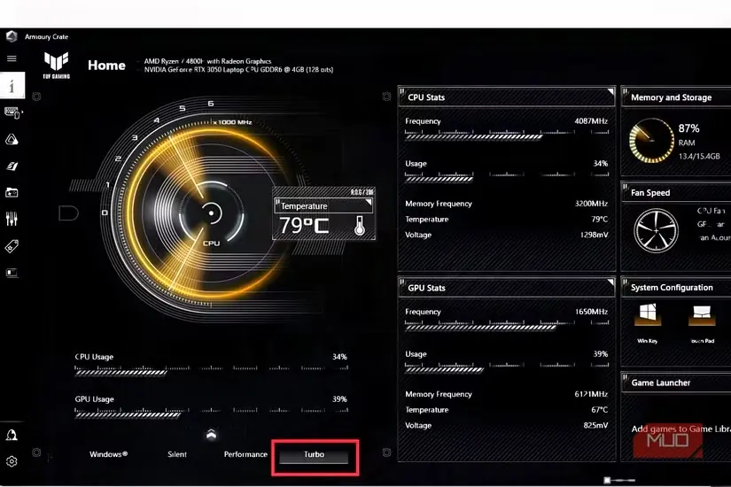 نرمافزار ASUS Armoury Crate