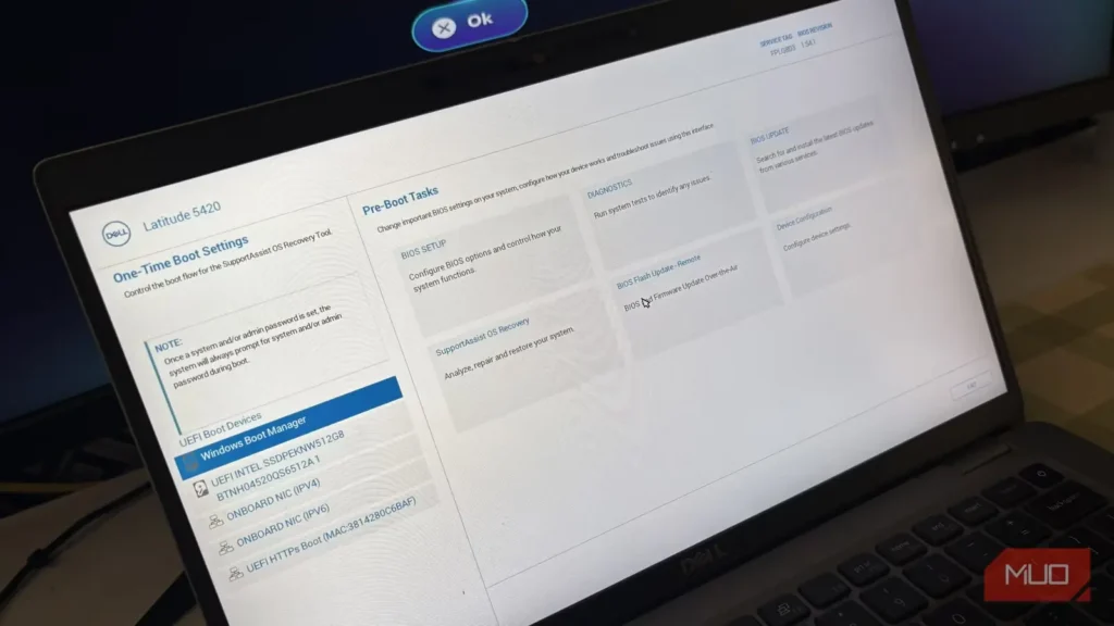 اولین تنظیم BIOS که اکنون روی هر لپ‌تاپ جدید بررسی می‌کن