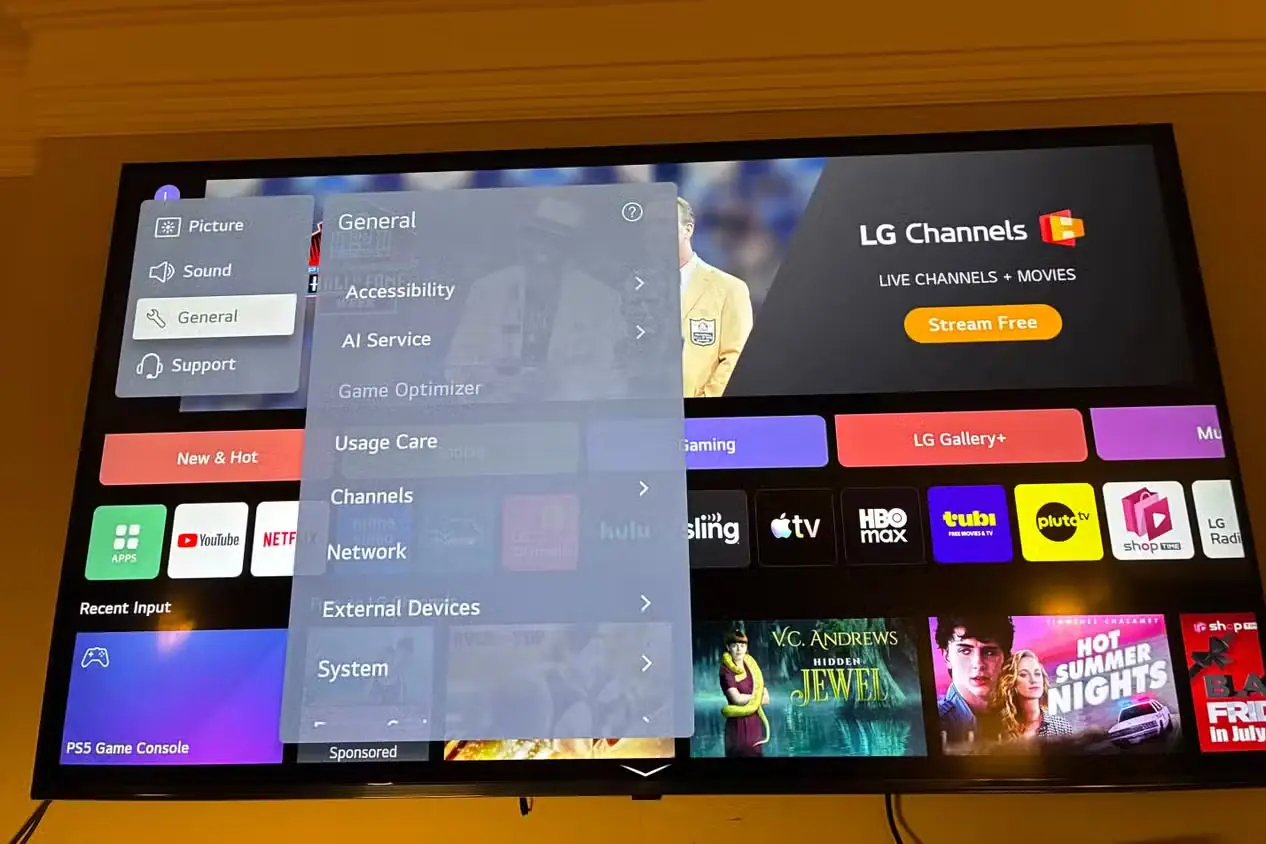 بخش عمومی تلویزیون LG