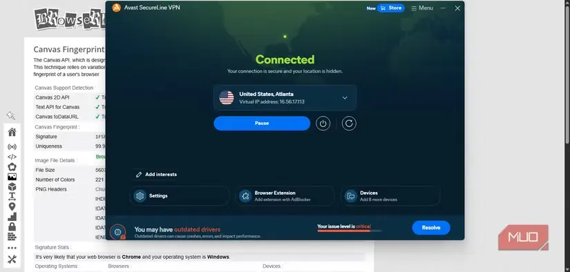رابط کاربری اوست سکیورلاین VPN
