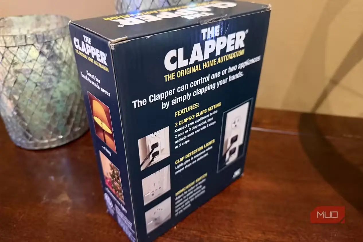 نمای پشت جعبه The Clapper