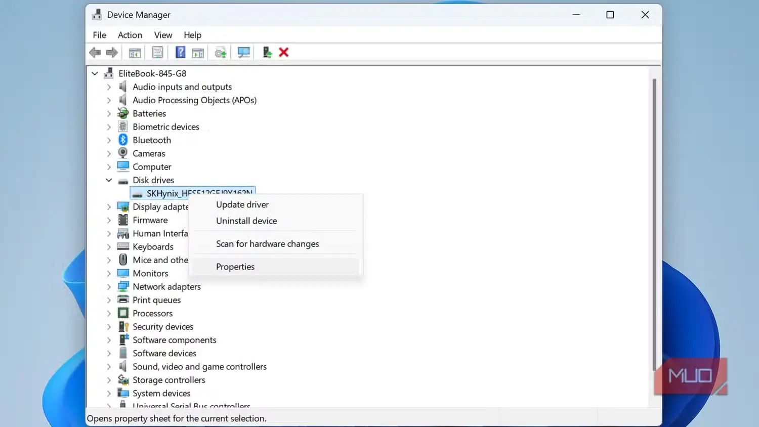 نمایش منوی راستکلیک در Device Manager ویندوز