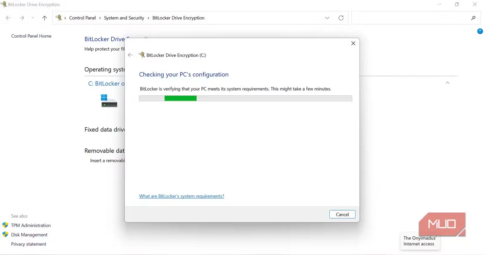 فعالسازی BitLocker در ویندوز