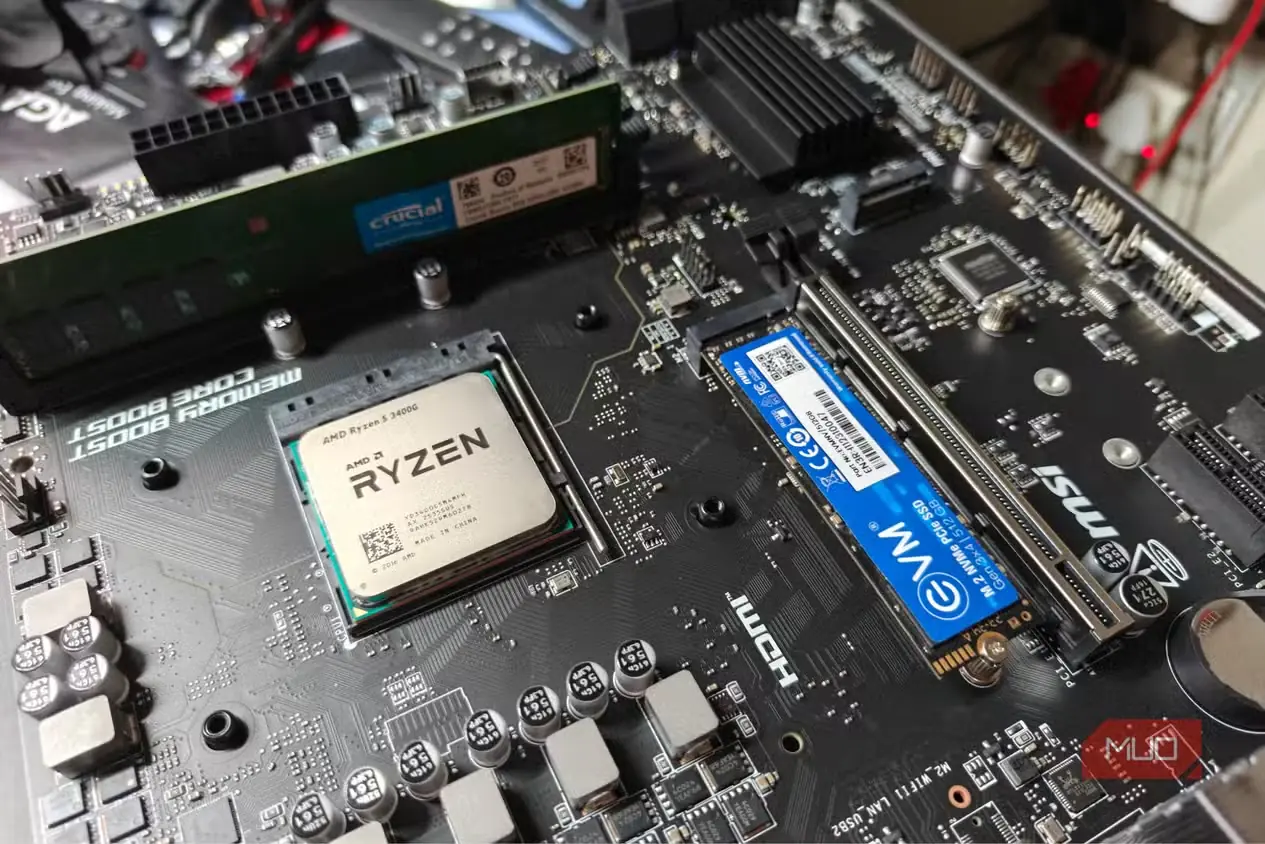 استفاده از پردازندهٔ Ryzen 3400G در رایانه