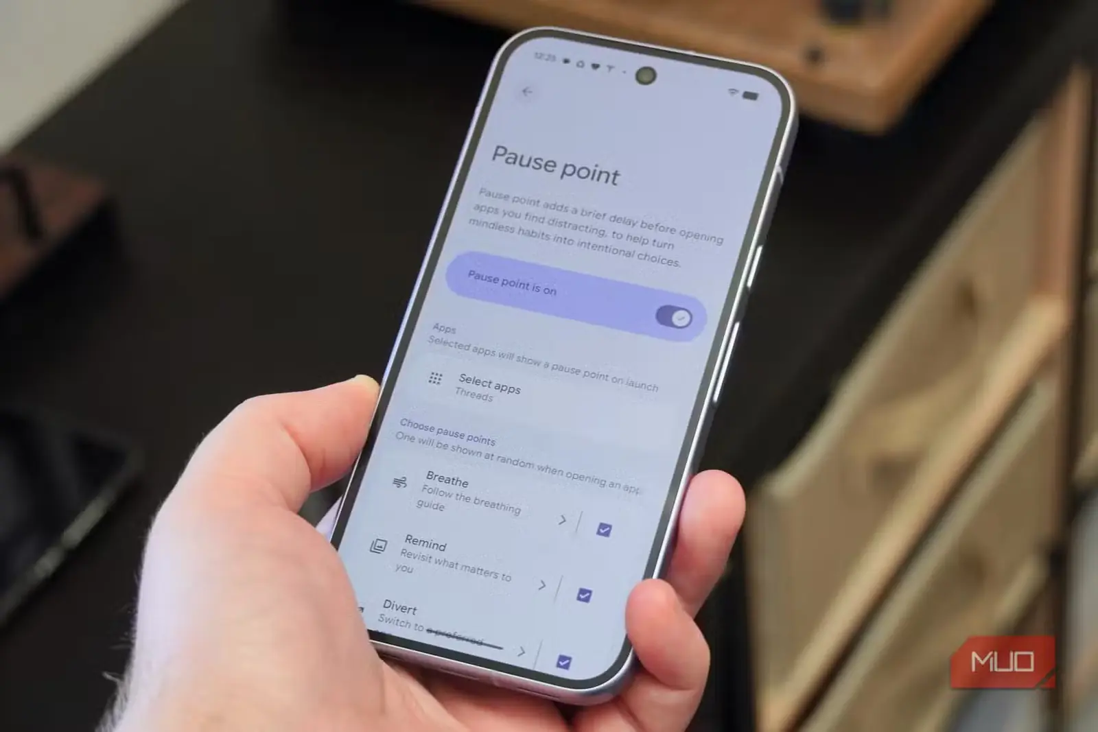 نمای Pause Point روی Pixel 11 در Android 17