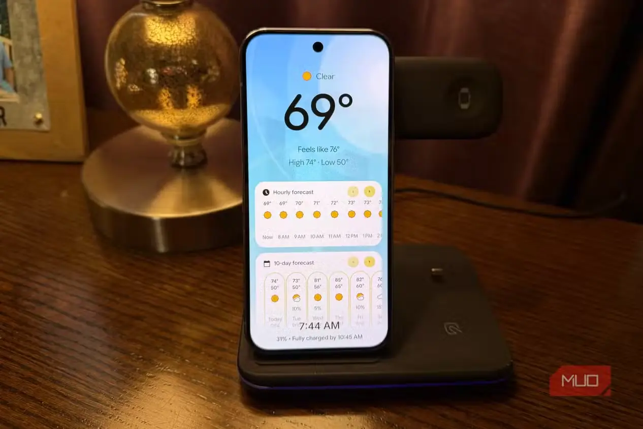 نمایش آبوهوا در محافظ صفحه Pixel 10 Pro