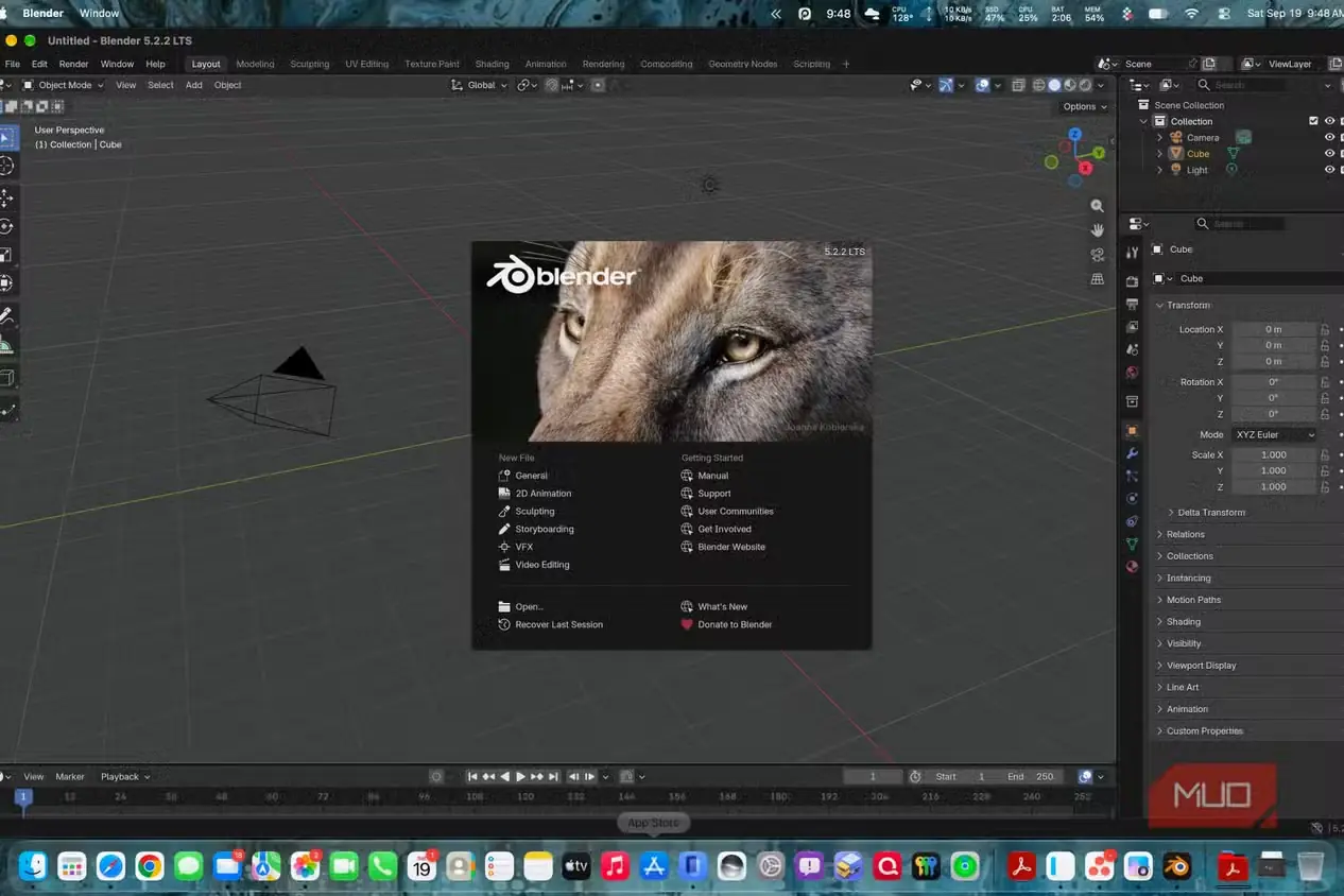 نمونه اجرای فرمانهای Claude Code در Blender