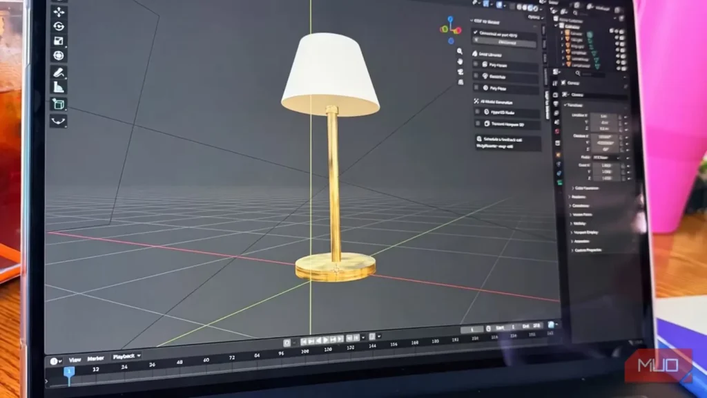 آزمایش آزادانه Claude Code در Blender و تفاوت چشمگیر رفتارش با یک برنامه CAD