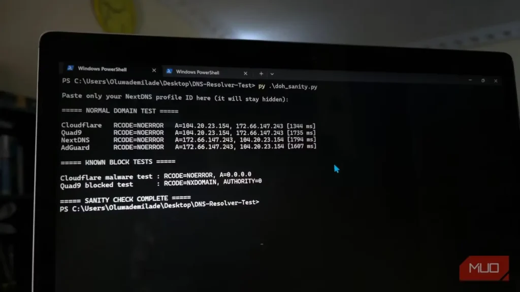 آزمایش Cloudflare،‏ Quad9،‏ NextDNS و AdGuard با دامنه‌های مخرب یکسان برای سنجش توانایی آن‌ها در مسدودسازی تهدیدها