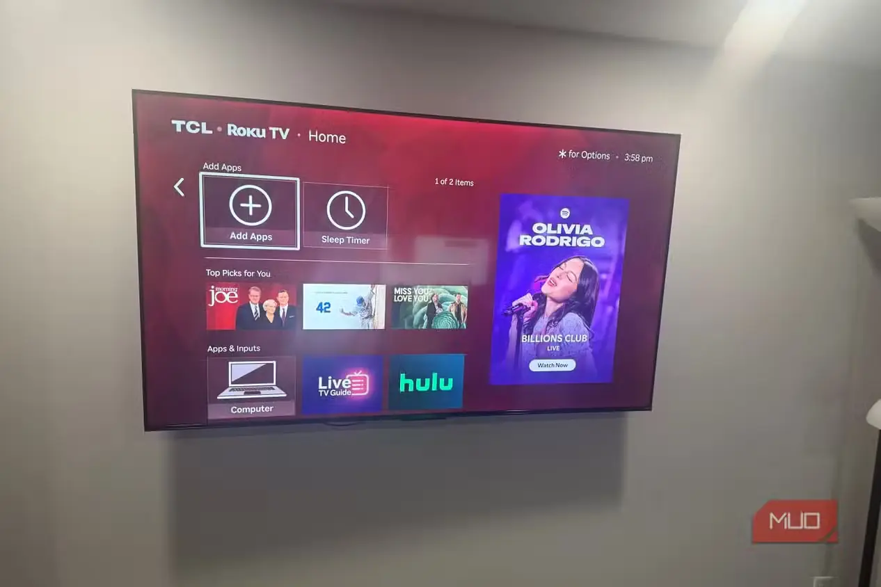 افزودن برنامهها به تلویزیون TCL Roku TV