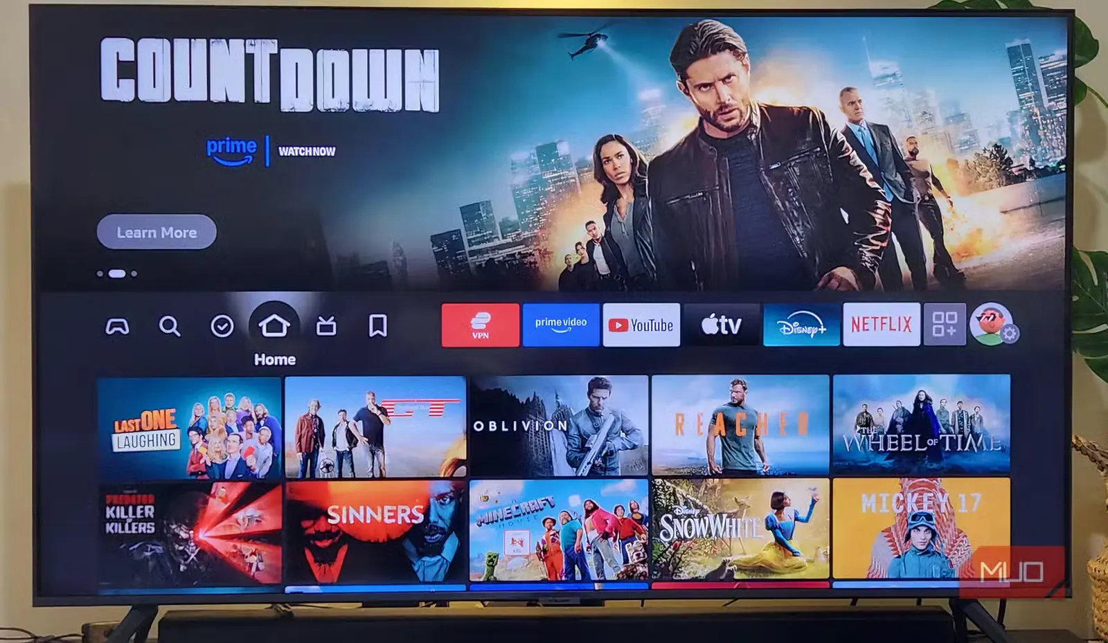 نمای رابط کاربری Amazon Fire TV