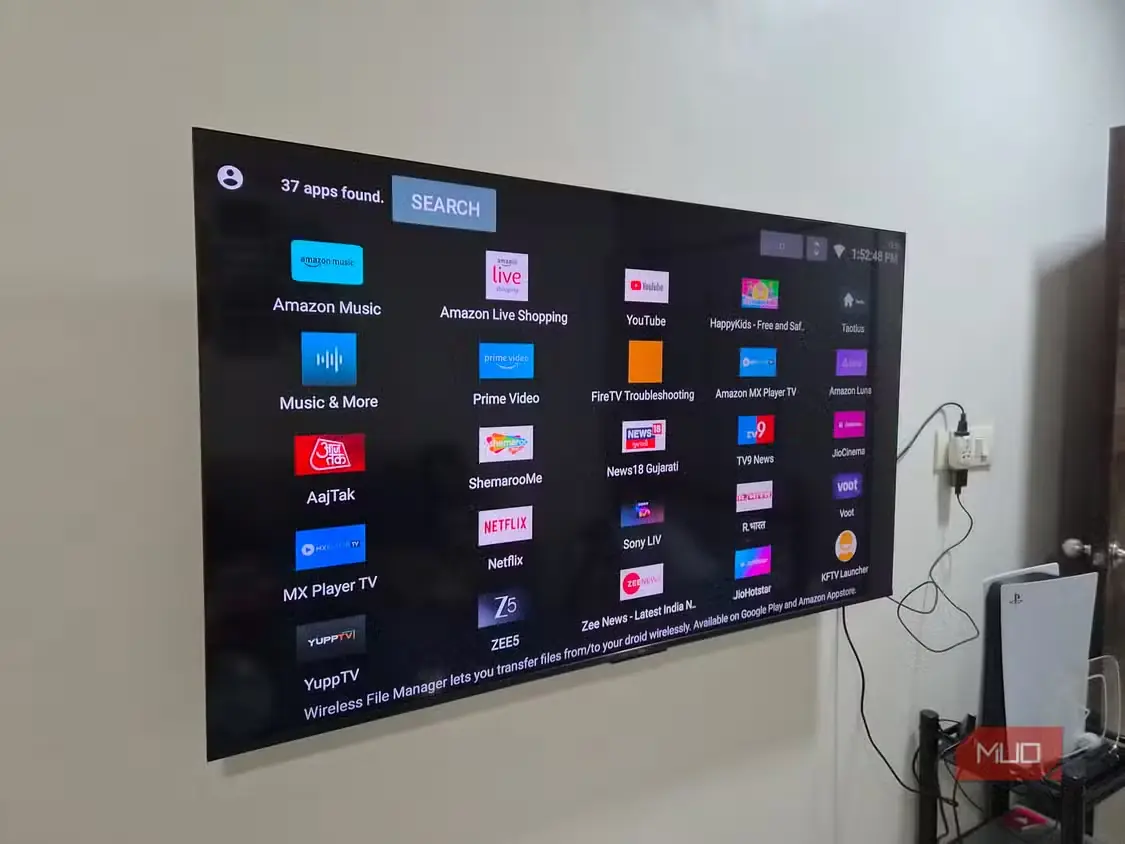 گزینههای برنامهٔ Taotlus در Fire TV