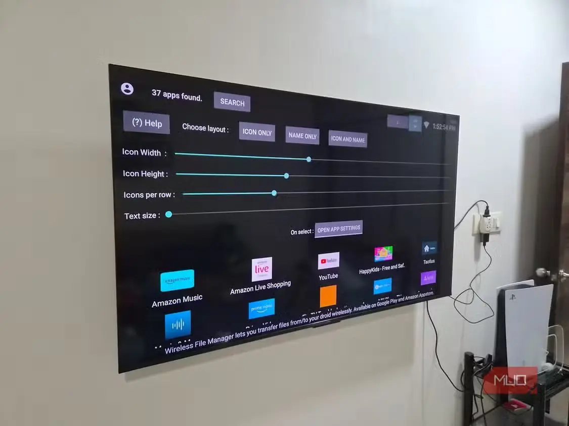 منوی برنامهٔ Taotlus در Fire TV