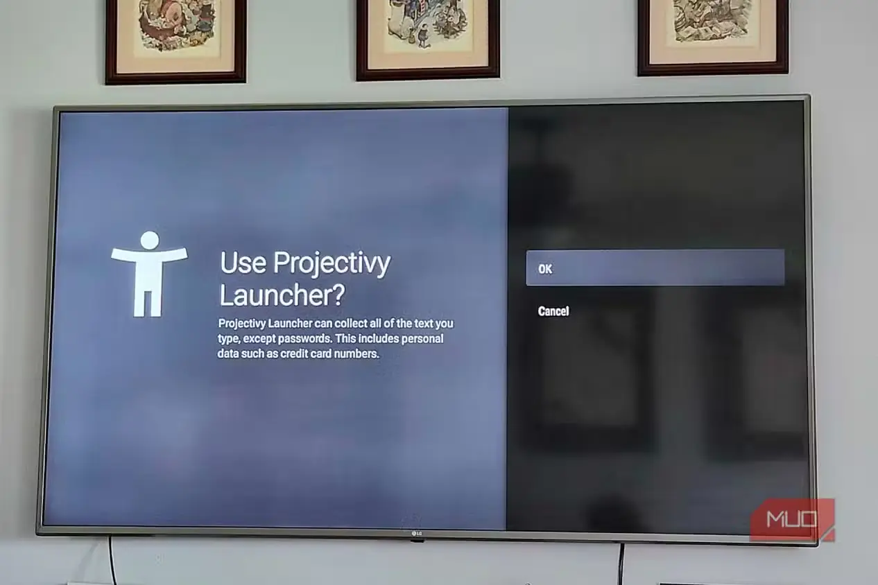 پیام هشدار برنامهٔ ProjectIvy