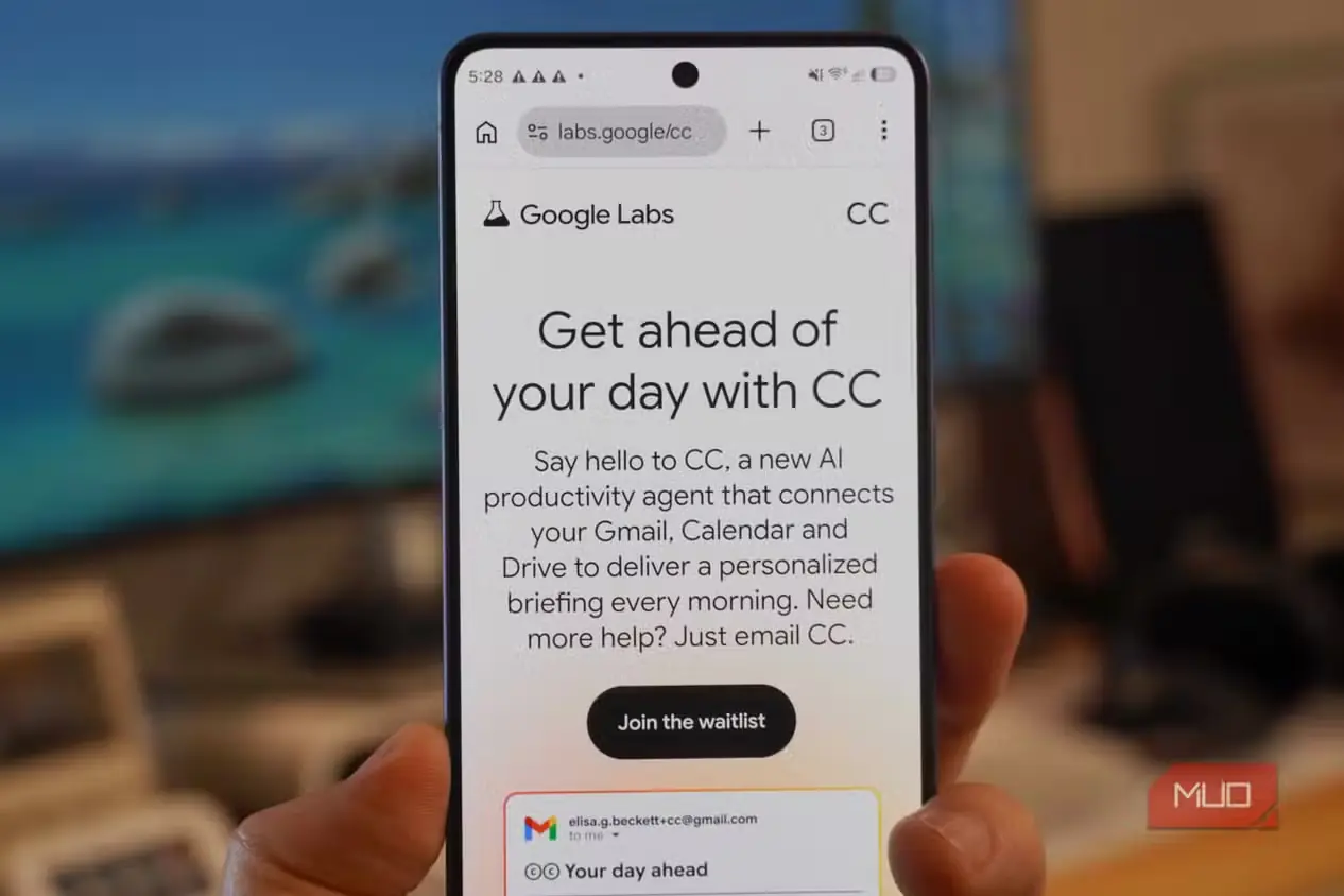 صفحه معرفی CC در وبسایت Google Labs