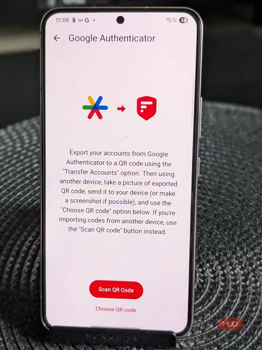 پیوند 2FAS با Google Authenticator