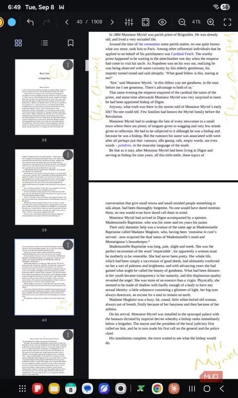 مطالعه کتابی ۱۹۰۳ صفحهای همراه با حاشیهنویسی در xnotes