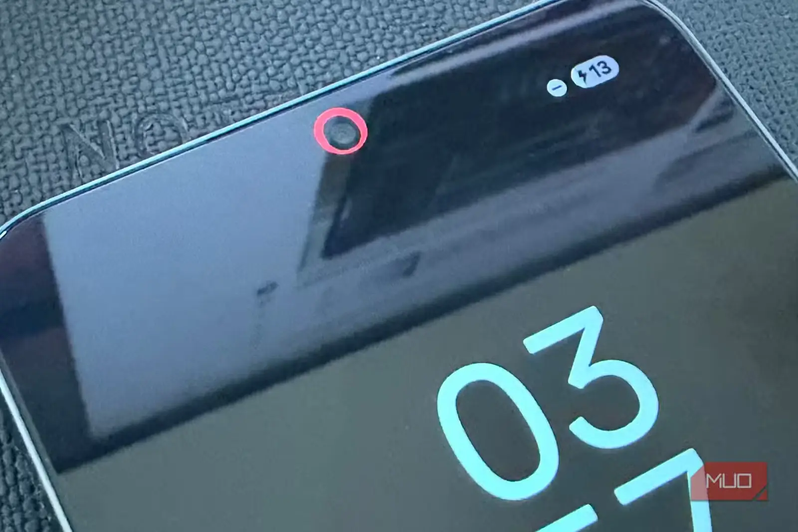 تنظیم جایگاه جلوه aodNotify روی Galaxy S22