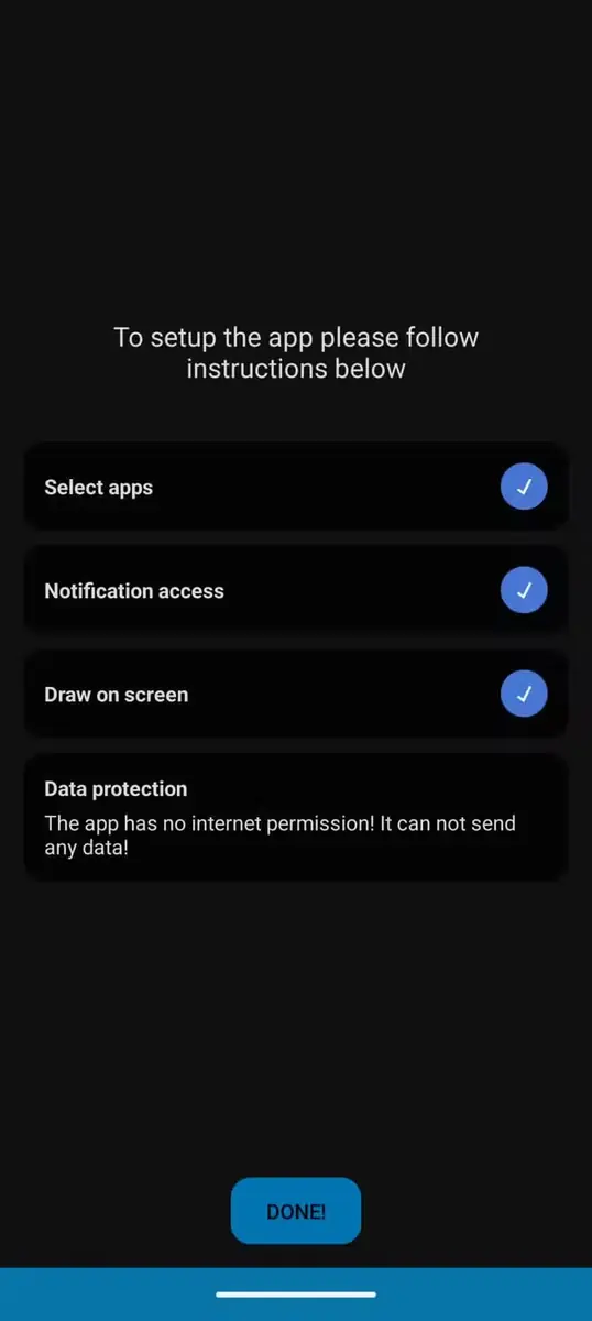 مراحل راهاندازی برنامه aodNotify