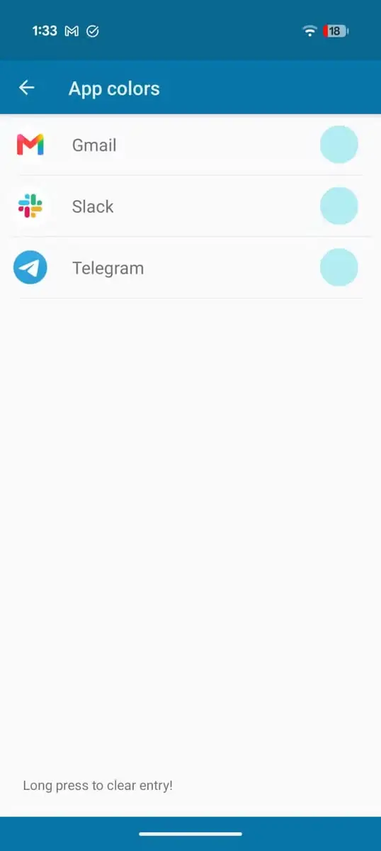 فهرست برنامهها در aodNotify