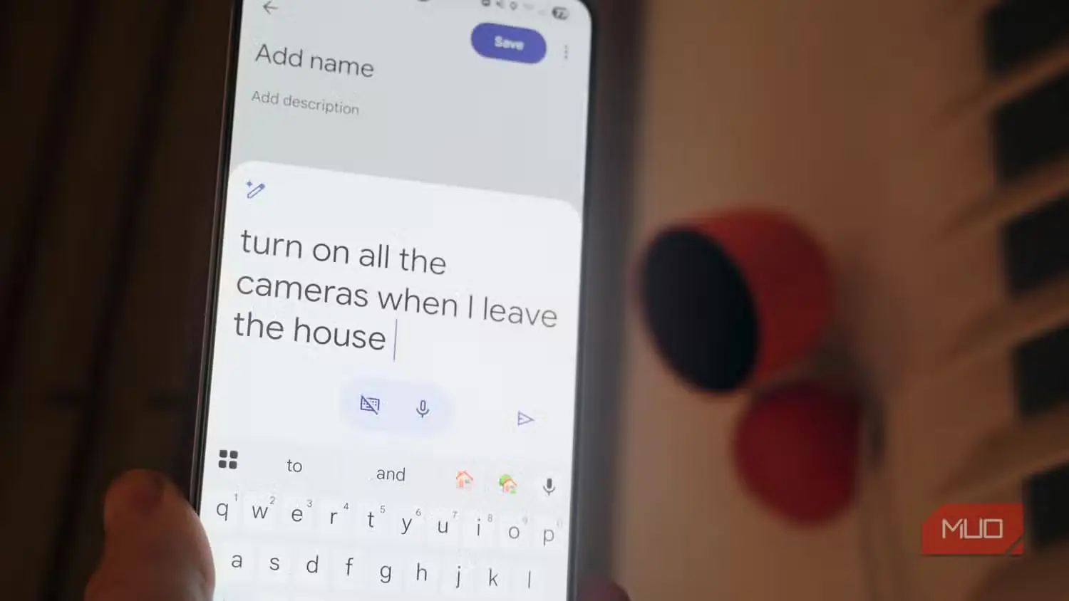 نوشتن درخواست خودکارسازی Gemini در برنامهٔ Google Home
