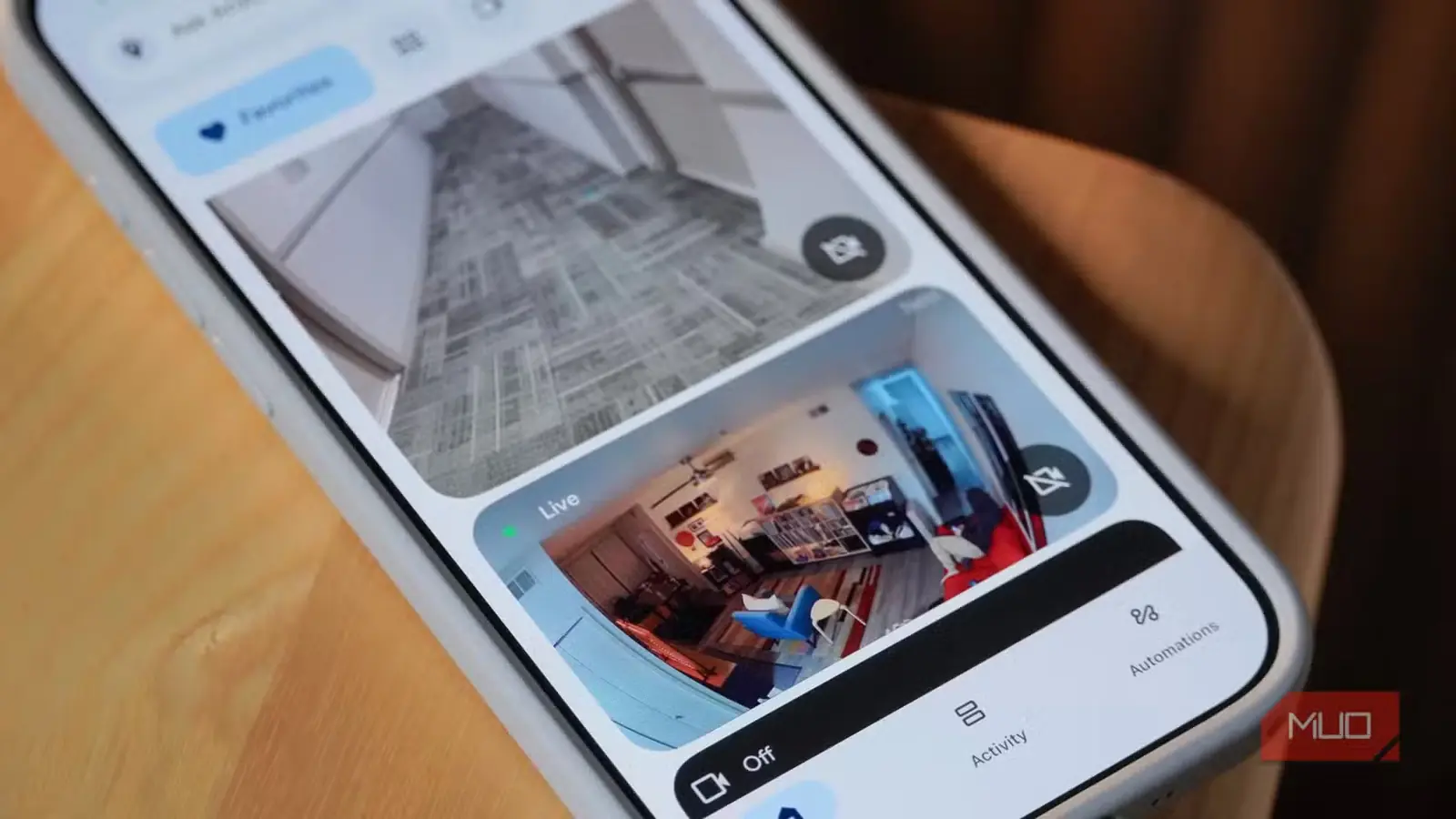 نمای زندهٔ دوربین Nest Cam Indoor
