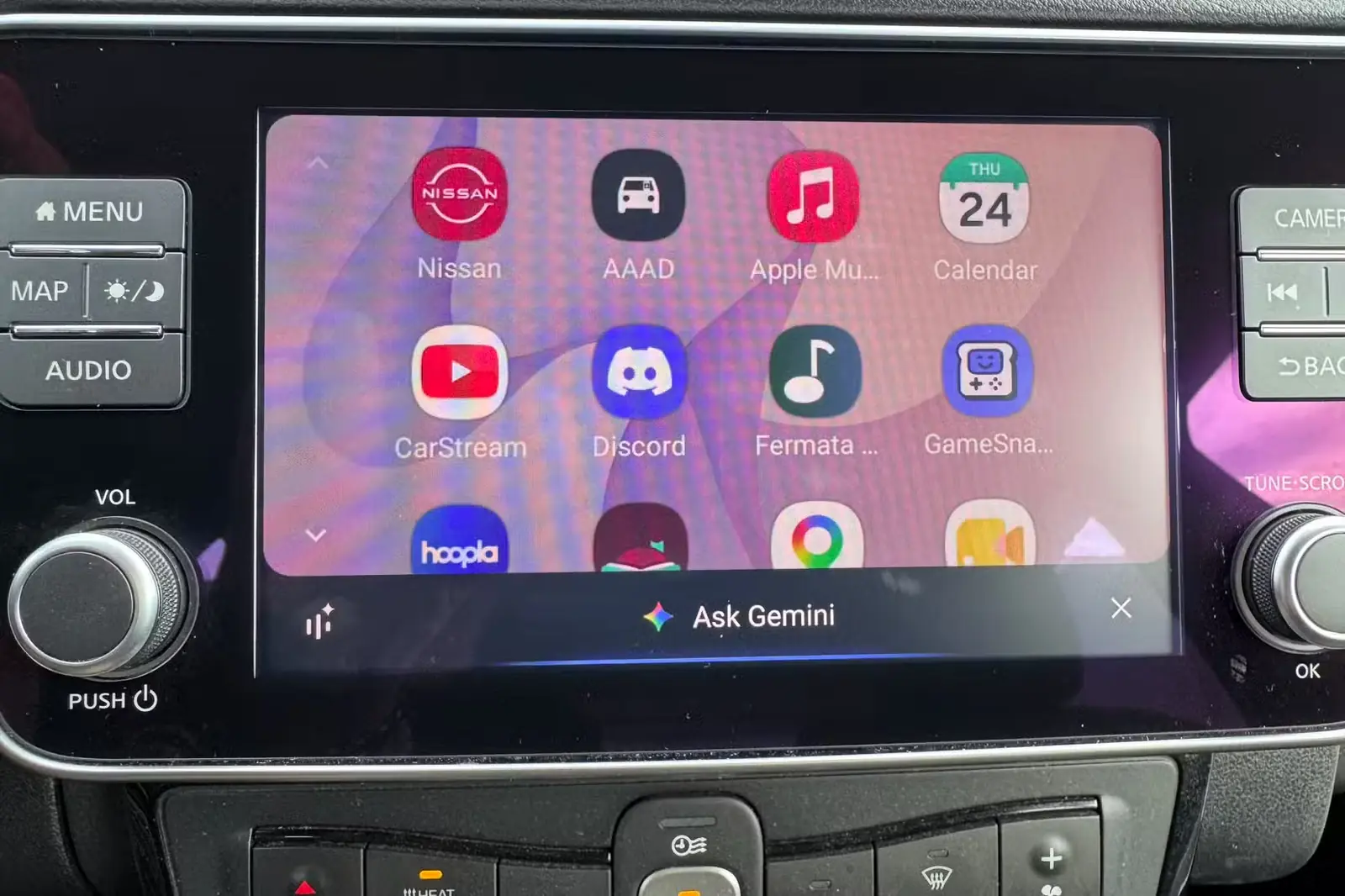 درخواست از Gemini در Android Auto