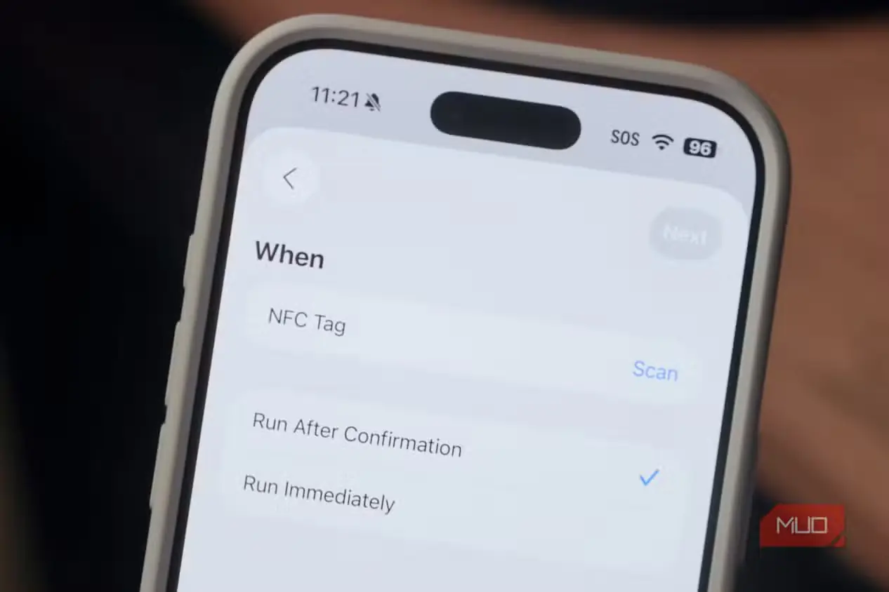 ساخت محرک برچسب NFC در اپلیکیشن میانبرهای اپل