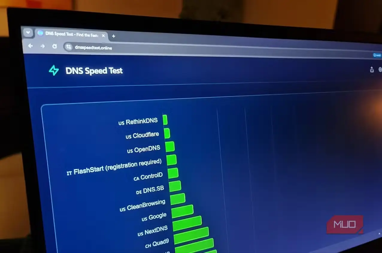 آزمایش سرعت مرورگرمحور DNS Speed Test برای نتایج DNS بدون حافظه نهان