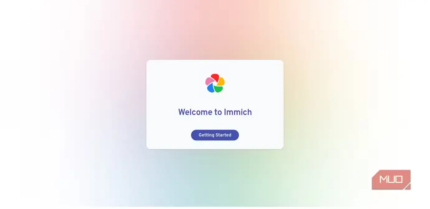 نمای صفحه اصلی Immich در مرورگر