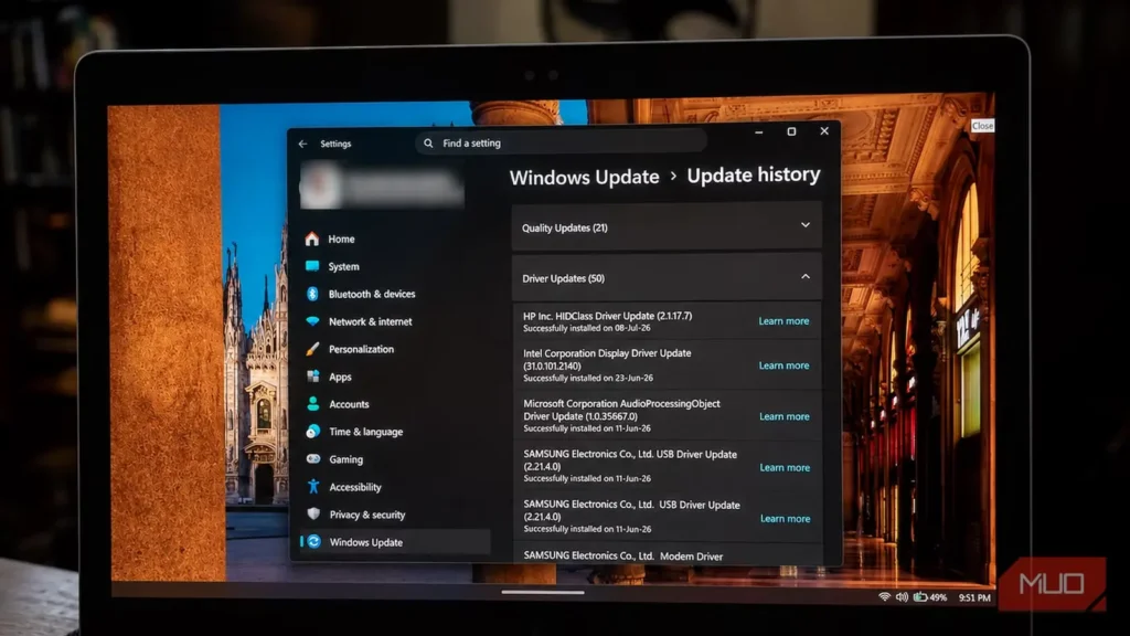 میان‌بری در Windows که ناتمام‌بودن شرم‌آور برنامهٔ تنظیمات را آشکار می‌کند