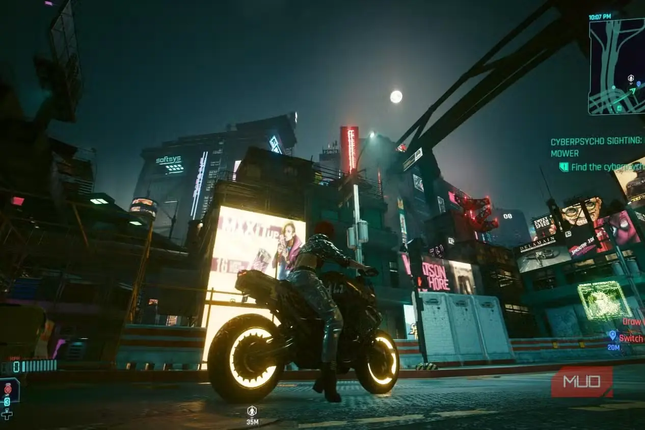 اجرای Cyberpunk 2077 با افزونه DLSS 5 Swapper