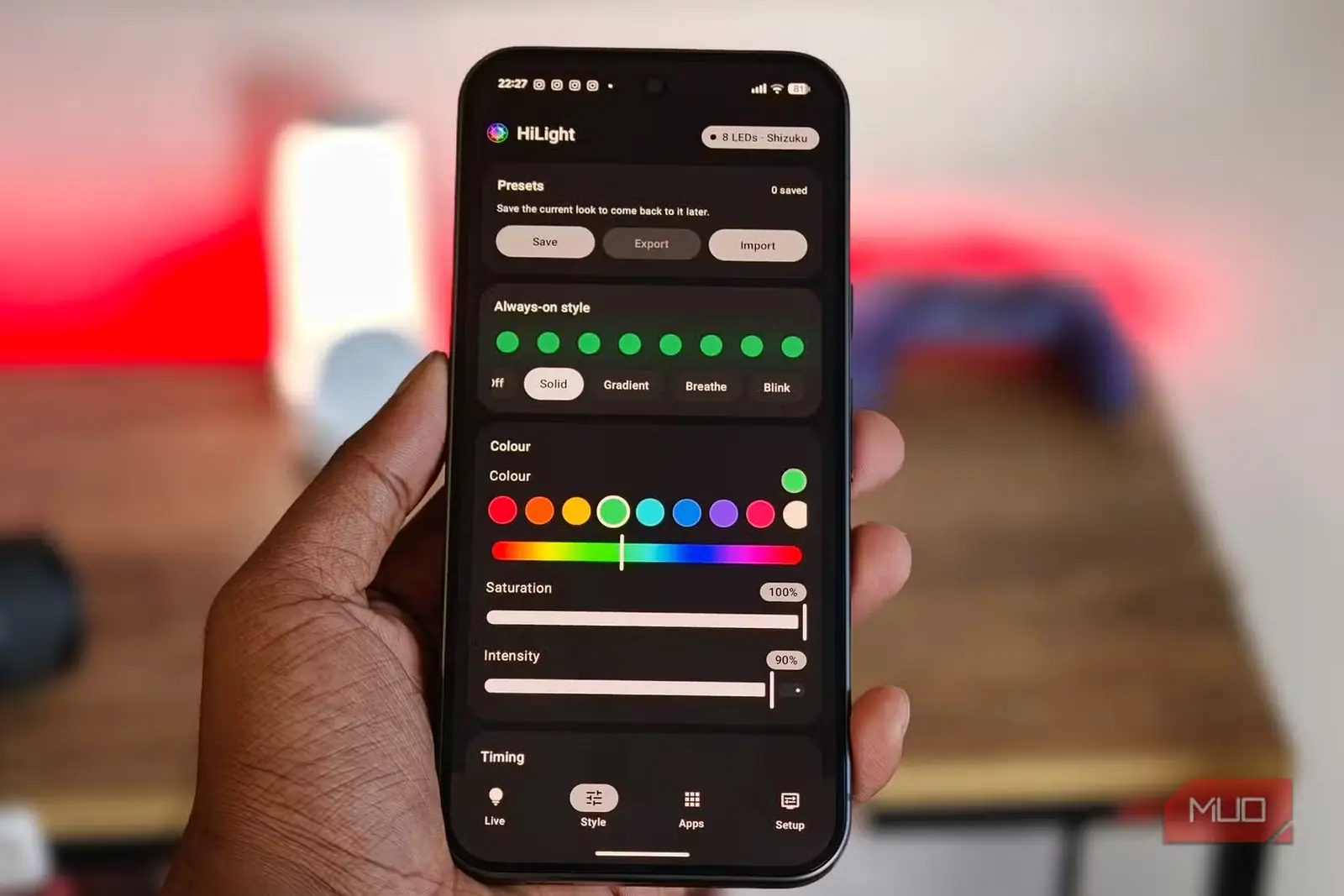 برنامهٔ HiLight Studio روی گوشی Pixel