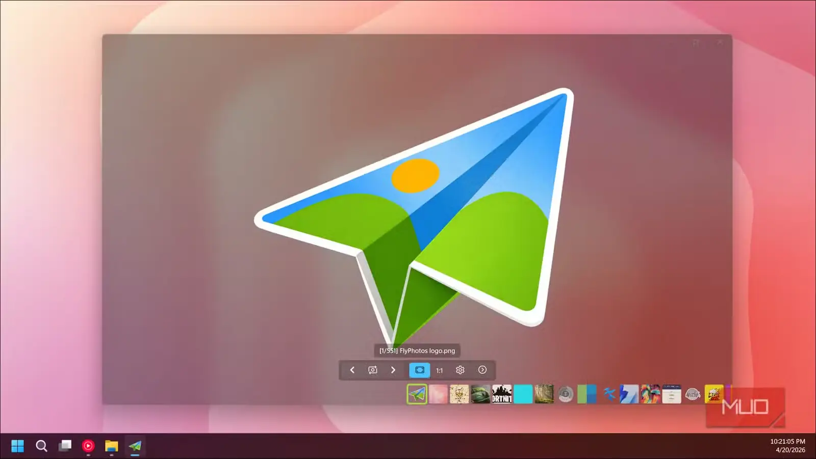 صفحه اصلی برنامه FlyPhotos