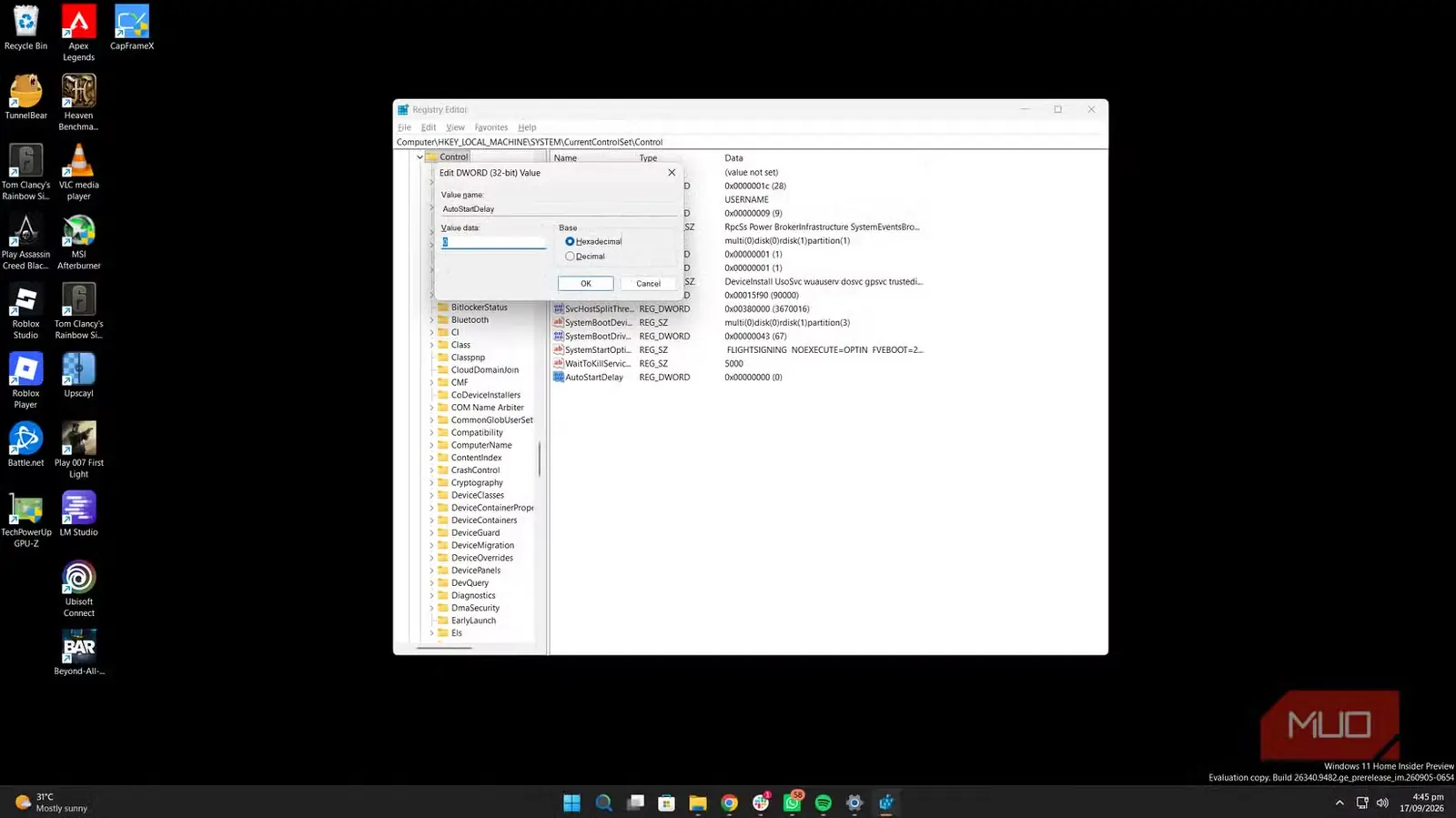 تنظیم تأخیر سرویسهای آغازبهکار Windows