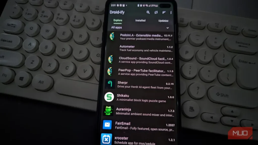 F-Droid را کنار گذاشتم و بی‌درنگ آرزو کردم کاش زودتر این کار را کرده بودم
