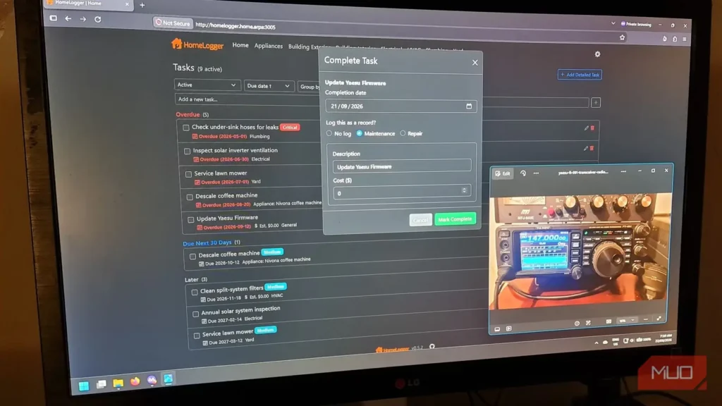 برای مدیریت تمام وسایلم یک برنامه را شخصاً میزبانی کردم و دیگر رسیدها و دفترچه‌های راهنما را گم نکردم