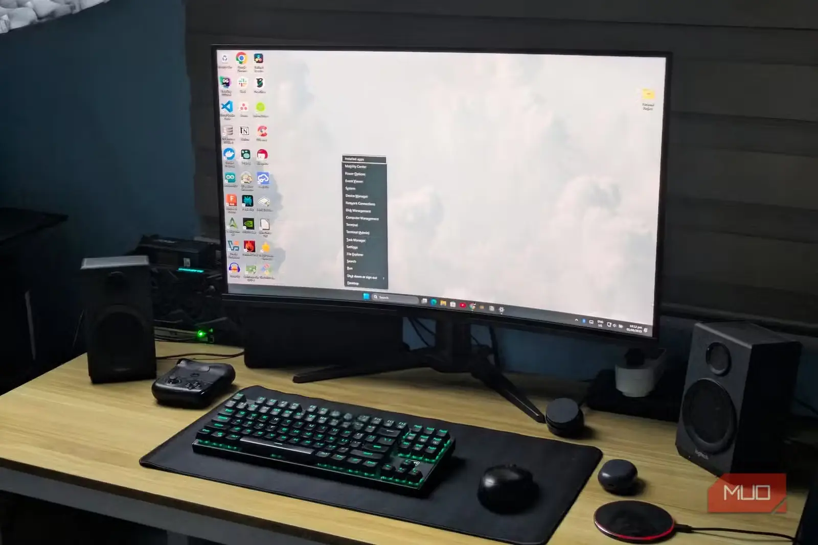 استفاده از منوی پنهان Windows