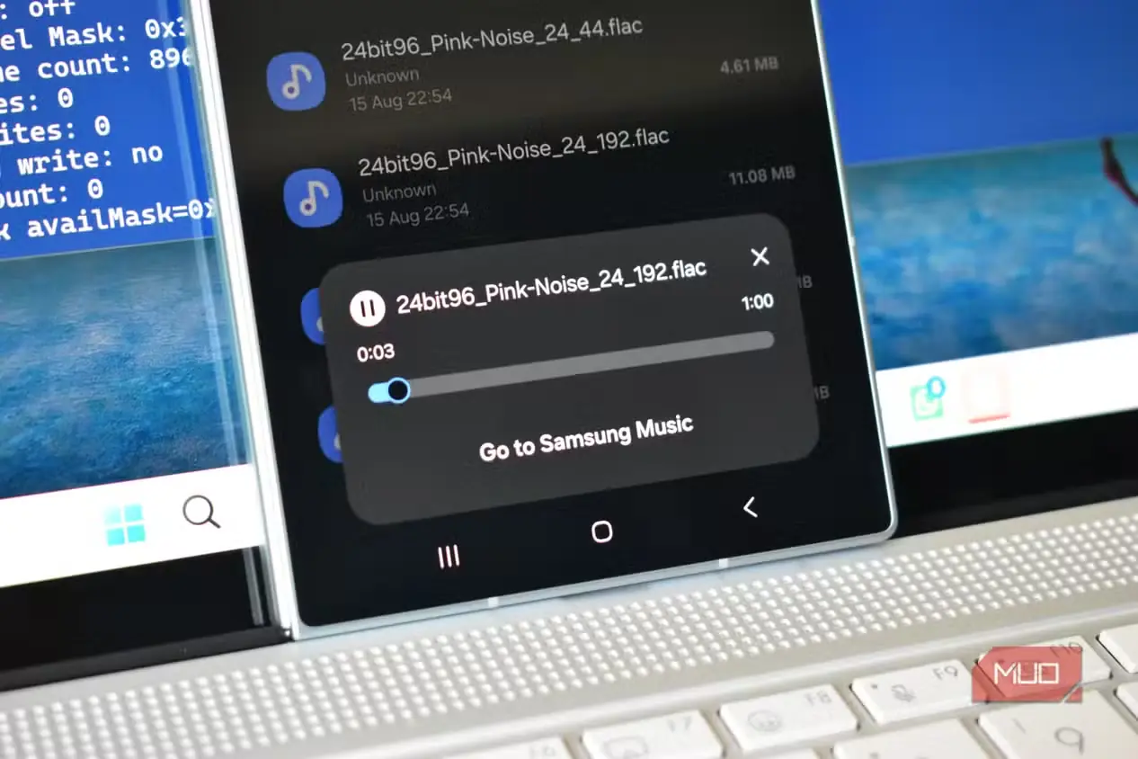 پخش فایل صوتی 192kHz با Samsung Galaxy Z Fold 8