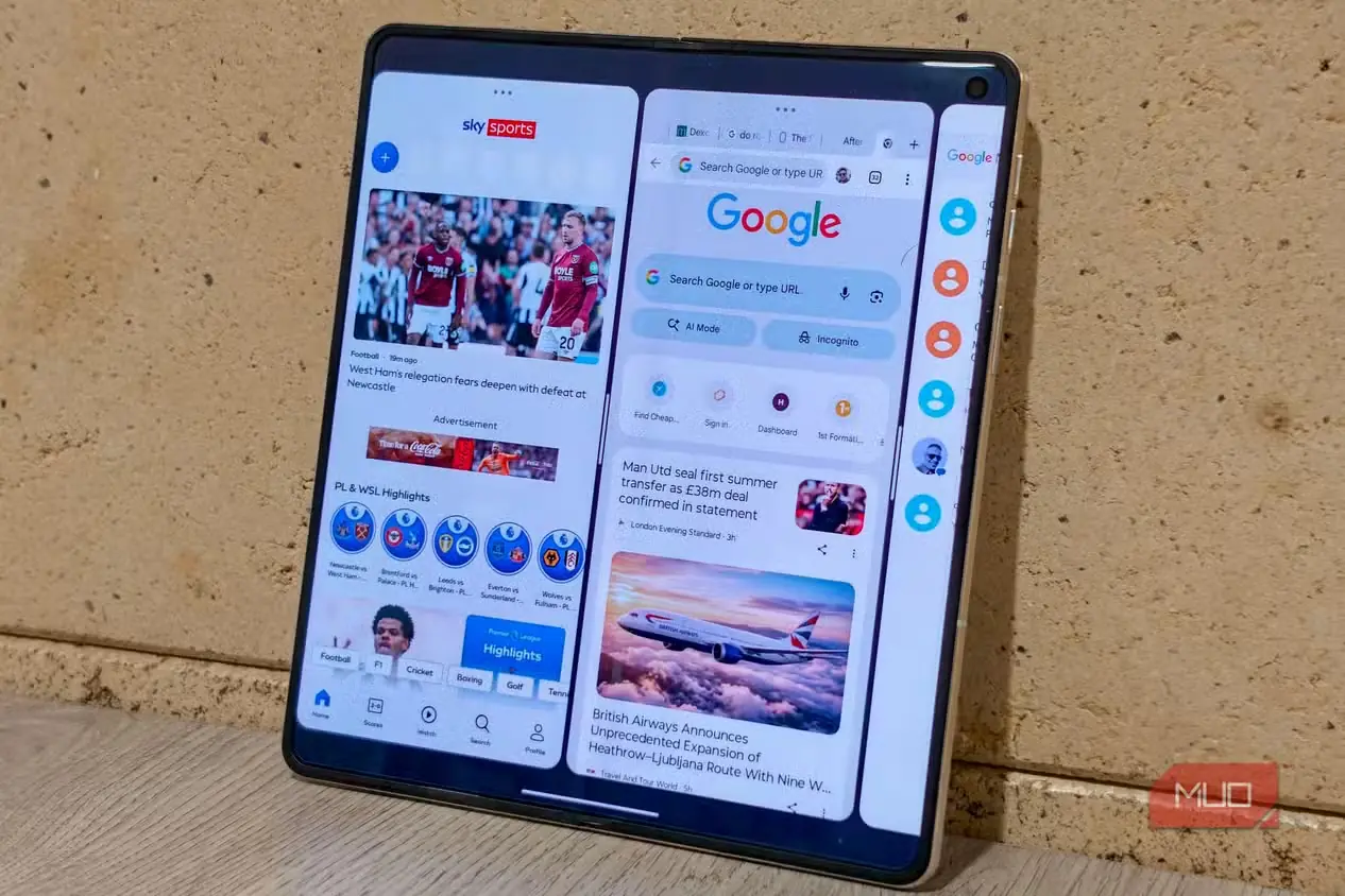 اجرای چندوظیفگی در گوشی تاشوی Motorola Razr Fold