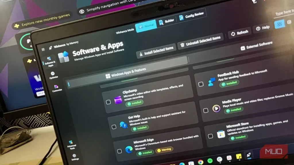 گمان می‌کردم رایانه Windows من پاکیزه است، تا اینکه WinHance نرم‌افزارهای زائد پنهان را پیدا کرد