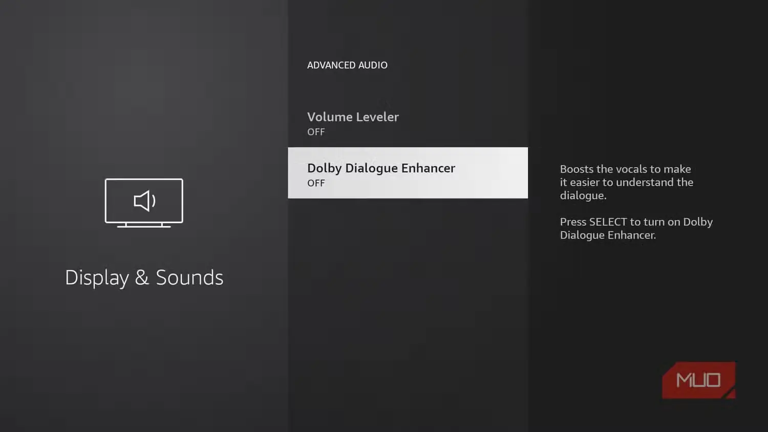 غیرفعال کردن بهبوددهندهٔ گفتوگوی Dolby