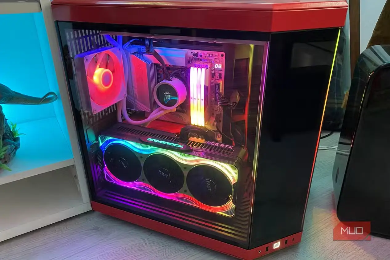 نمای روبهروی کارت گرافیک Palit RTX-5090