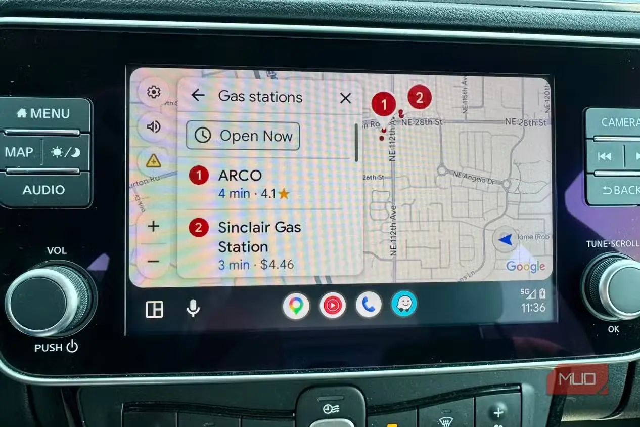 فهرست جایگاههای سوخت در Google Maps