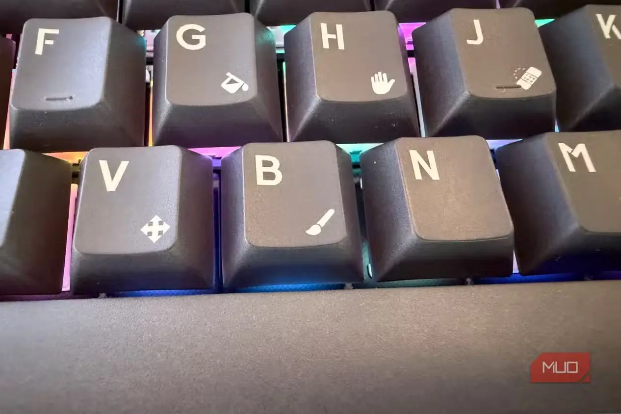 نمای نزدیک کلیدهای Lenovo Yoga Creative Keyboard