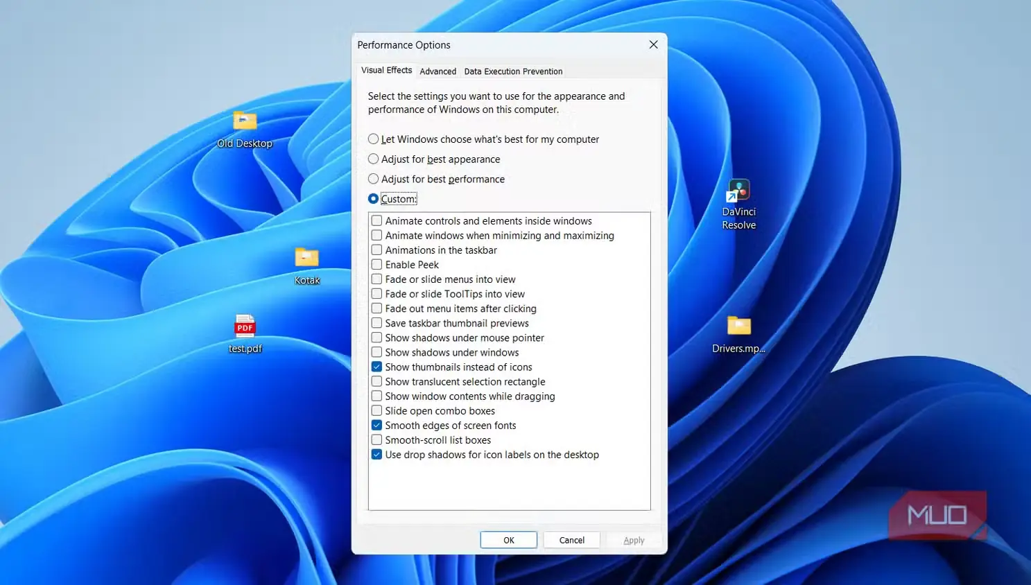 گزینههای سفارشیسازی ظاهر در Windows 11