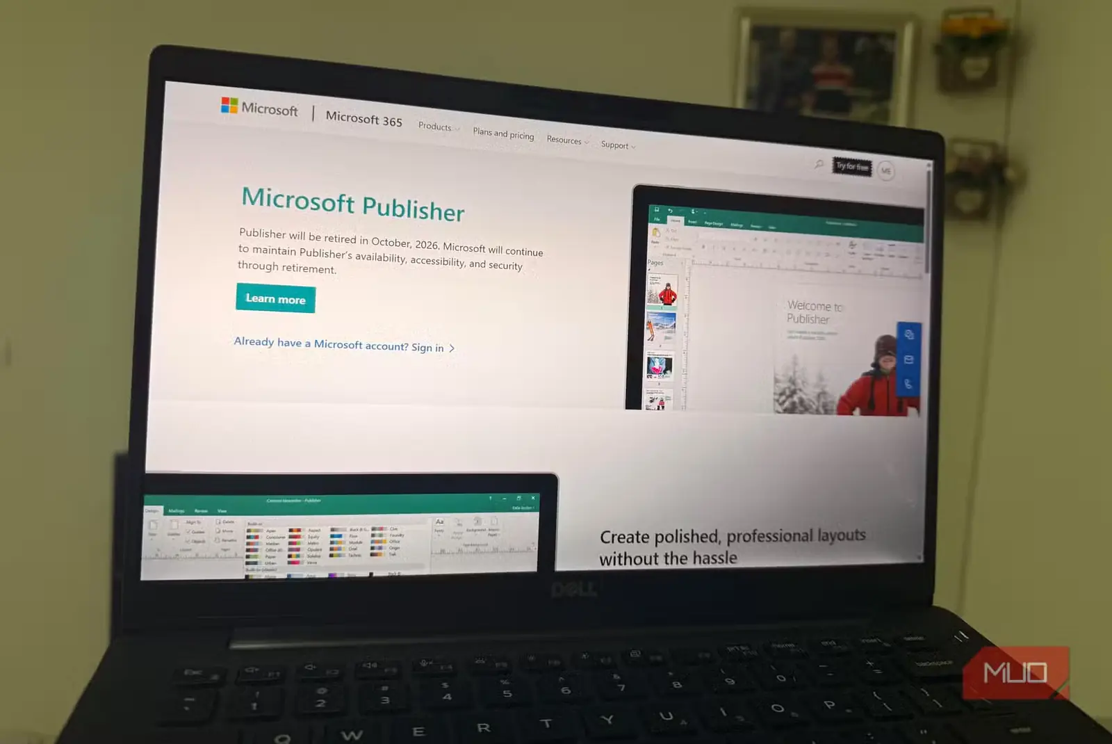 صفحه اینترنتی Microsoft Publisher