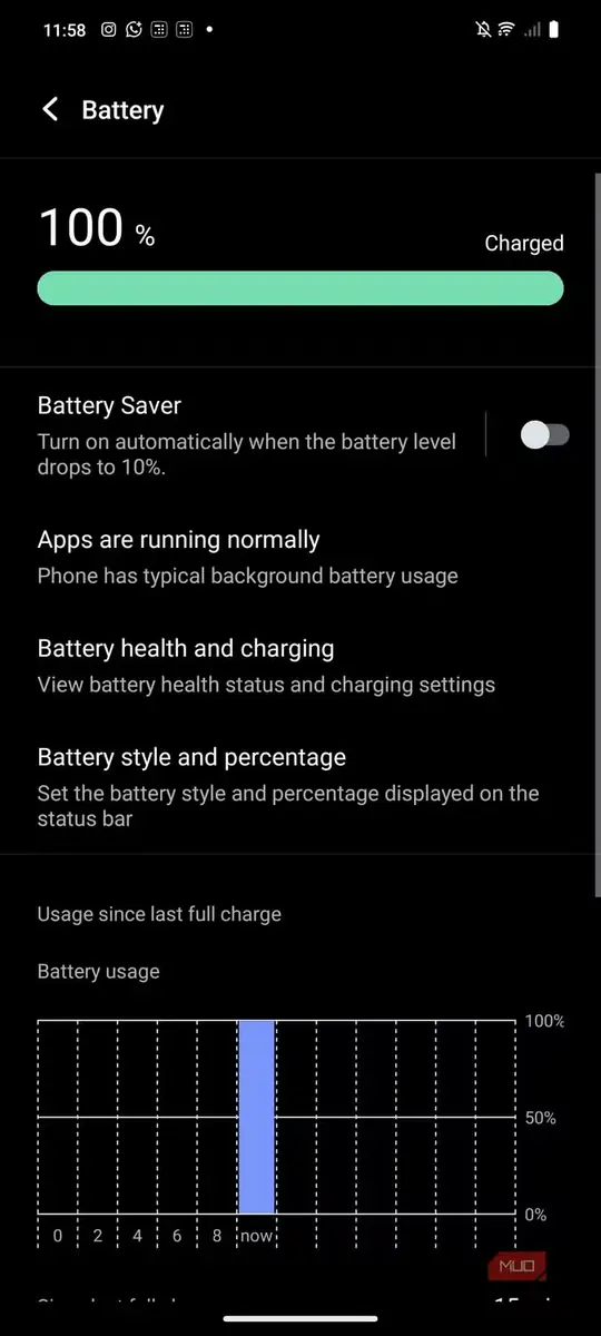 تنظیمات بهبود سلامت باتری در Android