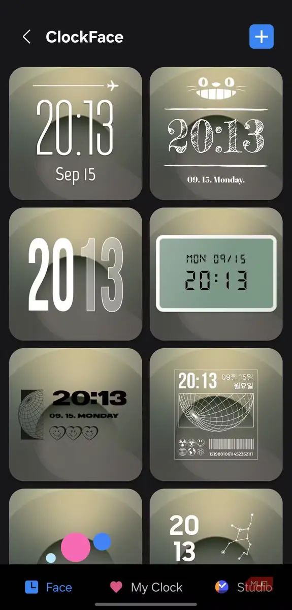 نمایش چندین طرح ساعت در ماژول ClockFace